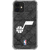NBA Utah Jazz Black Rust iPhone 12 Clear Case