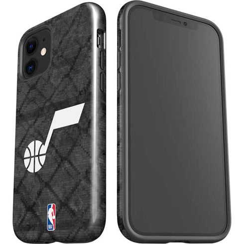 NBA Utah Jazz Black Rust iPhone 12 Impact Case