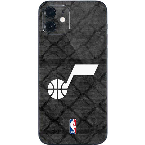 NBA Utah Jazz Black Rust iPhone 12 Mini Skin