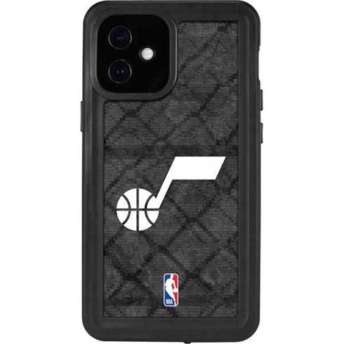 NBA Utah Jazz Black Rust iPhone 12 Mini Waterproof Case