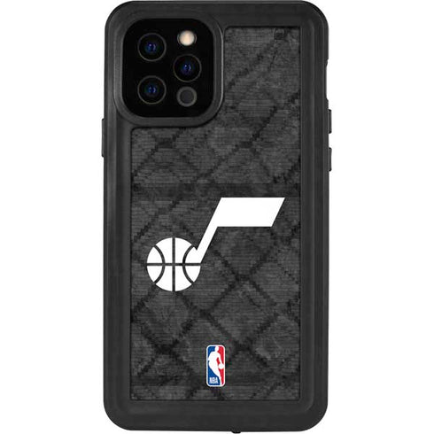 NBA Utah Jazz Black Rust iPhone 12 Pro Waterproof Case