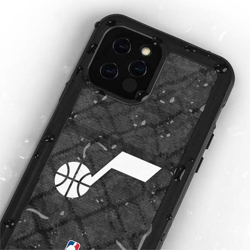 NBA Utah Jazz Black Rust iPhone 12 Pro Waterproof Case