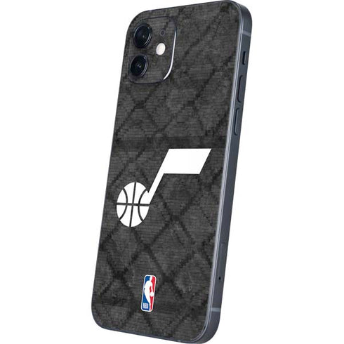 NBA Utah Jazz Black Rust iPhone 12 Skin