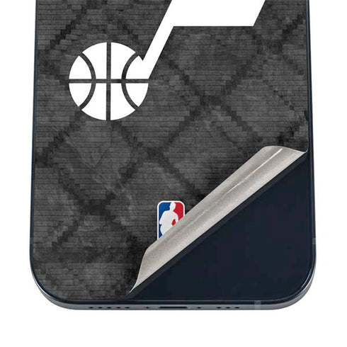 NBA Utah Jazz Black Rust iPhone 12 Skin
