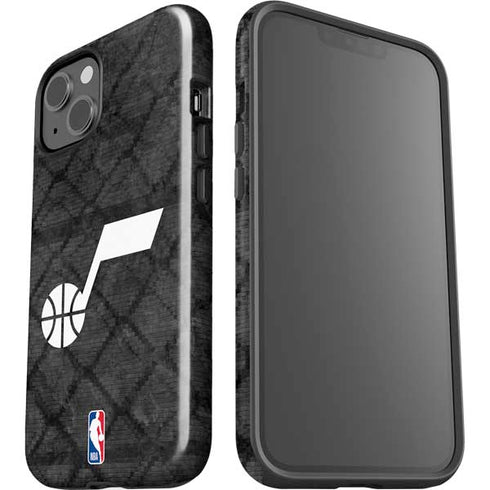 NBA Utah Jazz Black Rust iPhone 13 Impact Case