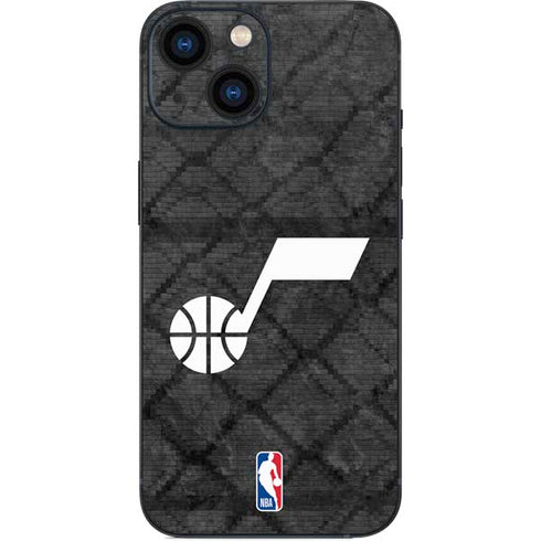 NBA Utah Jazz Black Rust iPhone 13 Mini Skin