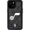 NBA Utah Jazz Black Rust iPhone 13 Mini Waterproof Case