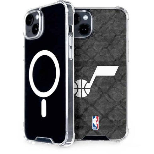 NBA Utah Jazz Black Rust iPhone 14 MagSafe Case