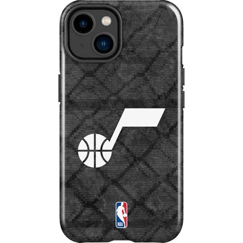 NBA Utah Jazz Black Rust iPhone 14 Plus Impact Case