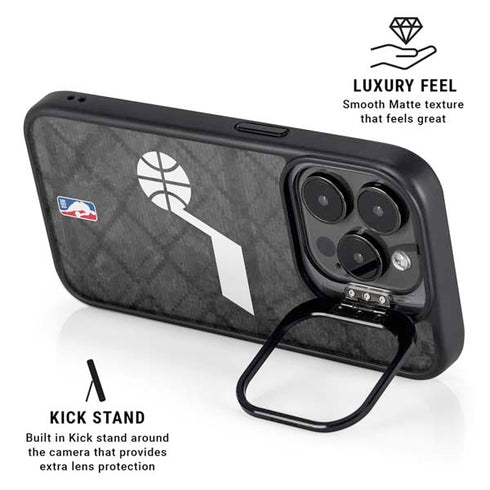NBA Utah Jazz Black Rust iPhone 14 Pro Kickstand Case