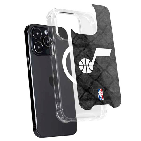 NBA Utah Jazz Black Rust iPhone 14 Pro Max MagSafe Case