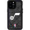 NBA Utah Jazz Black Rust iPhone 14 Pro Max Waterproof Case