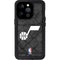 NBA Utah Jazz Black Rust iPhone 14 Pro Waterproof Case