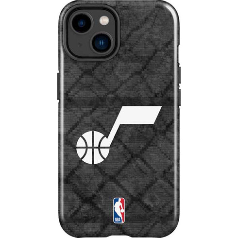 NBA Utah Jazz Black Rust iPhone 15 Impact Case