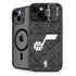 NBA Utah Jazz Black Rust iPhone 15 Kickstand Case