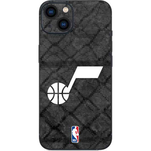 NBA Utah Jazz Black Rust iPhone 15 Plus Skin