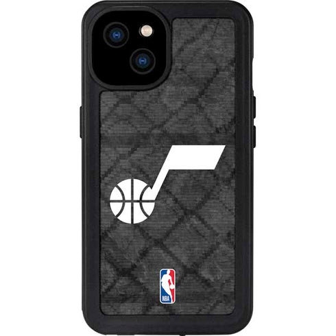 NBA Utah Jazz Black Rust iPhone 15 Plus Waterproof Case