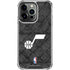 NBA Utah Jazz Black Rust iPhone 15 Pro Clear Case