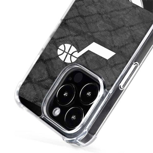 NBA Utah Jazz Black Rust iPhone 15 Pro MagSafe Case