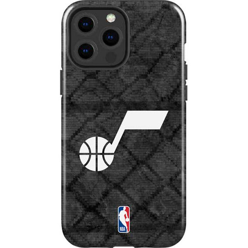 NBA Utah Jazz Black Rust iPhone 15 Pro Max Impact Case