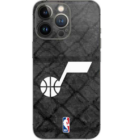 NBA Utah Jazz Black Rust iPhone 15 Pro Skin