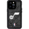 NBA Utah Jazz Black Rust iPhone 15 Pro Waterproof Case