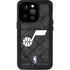 NBA Utah Jazz Black Rust iPhone 15 Pro Waterproof Case