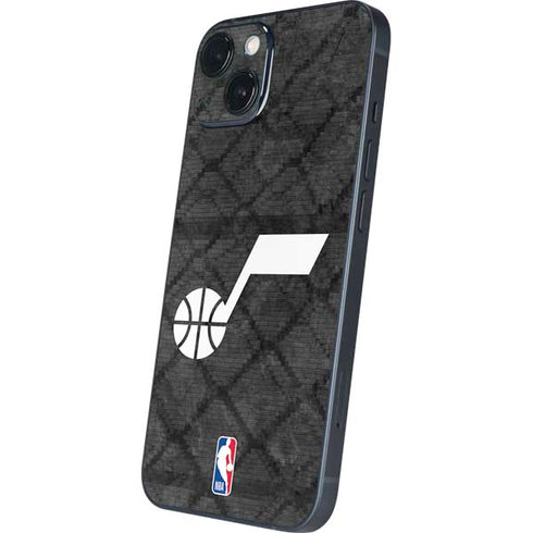 NBA Utah Jazz Black Rust iPhone 15 Skin