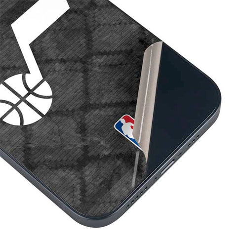 NBA Utah Jazz Black Rust iPhone 15 Skin