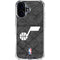 NBA Utah Jazz Black Rust iPhone 16 Plus Clear Case