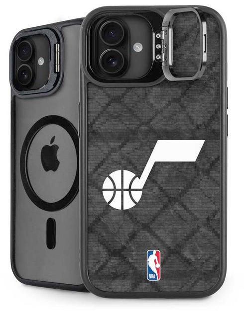 NBA Utah Jazz Black Rust iPhone 16 Plus Kickstand Case