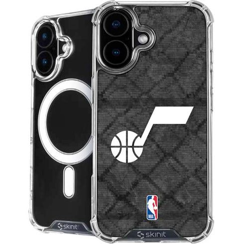 NBA Utah Jazz Black Rust iPhone 16 Plus MagSafe Case