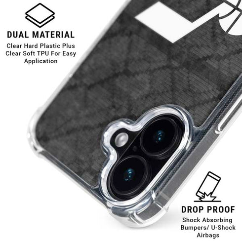 NBA Utah Jazz Black Rust iPhone 16 Plus MagSafe Case