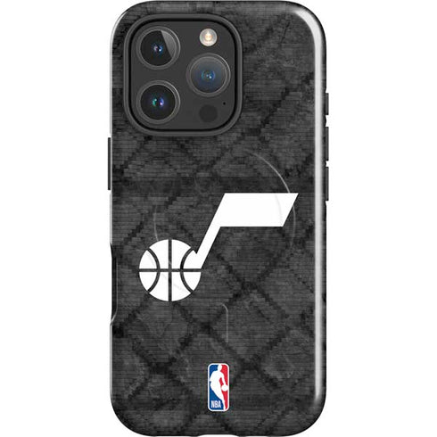 NBA Utah Jazz Black Rust iPhone 16 Pro Magsafe Impact Case