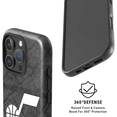 NBA Utah Jazz Black Rust iPhone 16 Pro Magsafe Impact Case
