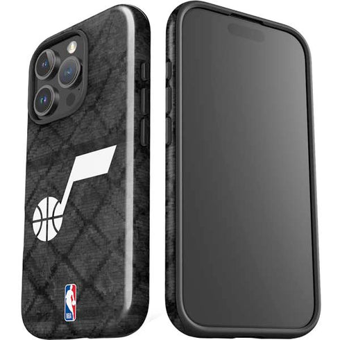 NBA Utah Jazz Black Rust iPhone 16 Pro Max Impact Case