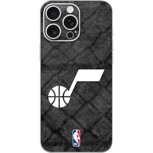 NBA Utah Jazz Black Rust iPhone 16 Pro Max Skin