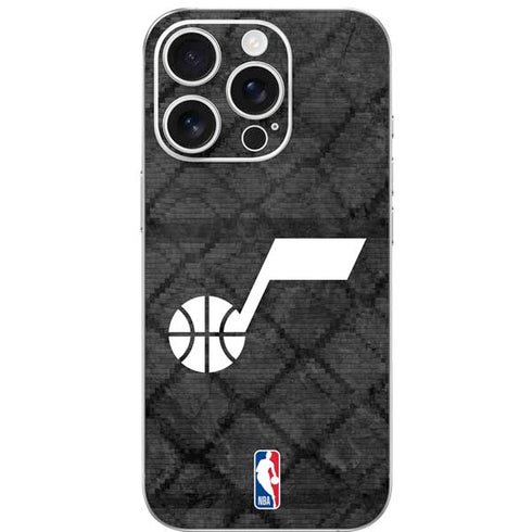 NBA Utah Jazz Black Rust iPhone 16 Pro Skin