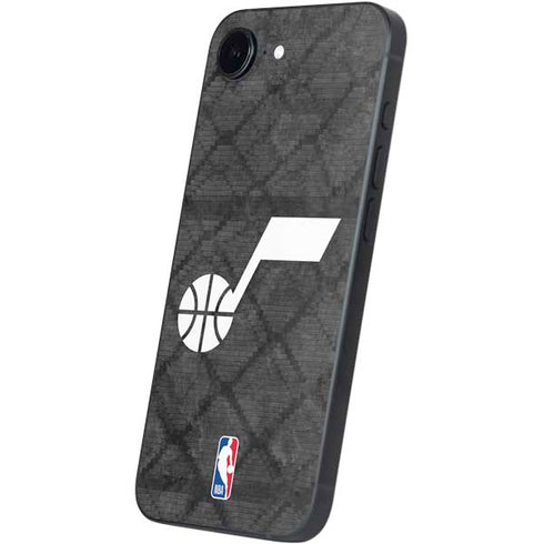 NBA Utah Jazz Black Rust iPhone 16e Skin