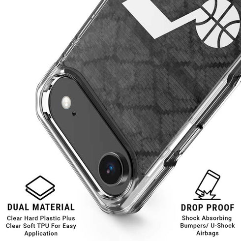 NBA Utah Jazz Black Rust iPhone 17 Air Clear Case
