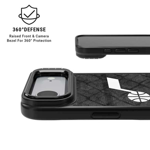 NBA Utah Jazz Black Rust iPhone 17 Air Kickstand Case