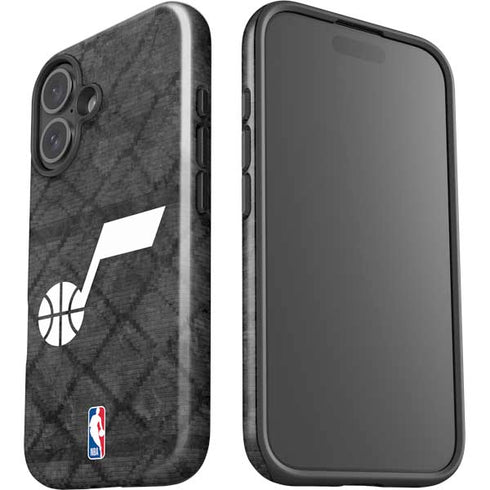 NBA Utah Jazz Black Rust iPhone 17 Impact Case