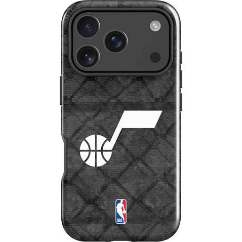 NBA Utah Jazz Black Rust iPhone 17 Pro Impact Case