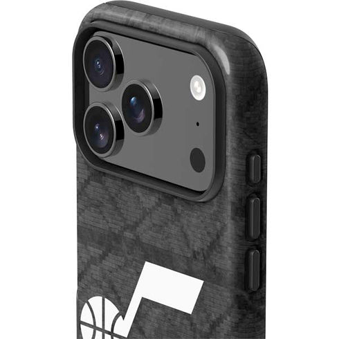 NBA Utah Jazz Black Rust iPhone 17 Pro Impact Case