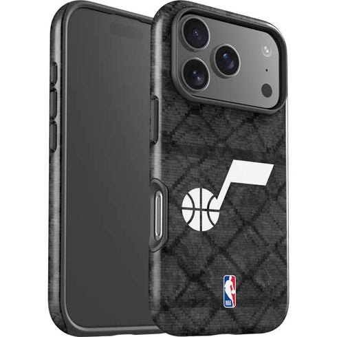 NBA Utah Jazz Black Rust iPhone 17 Pro Impact Case
