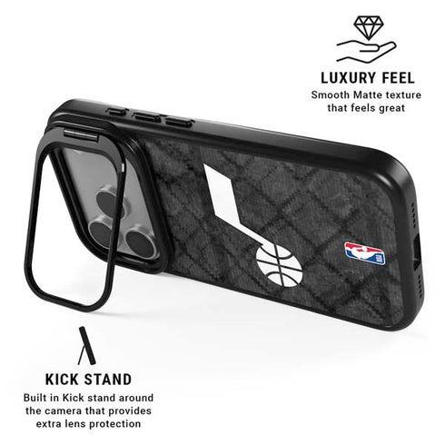NBA Utah Jazz Black Rust iPhone 17 Pro Max Kickstand Case