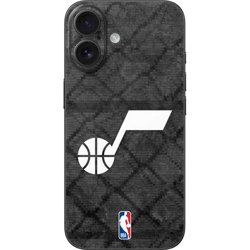 NBA Utah Jazz Black Rust iPhone 17 Skin