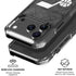 NBA Utah Jazz Black Rust iPhone 18 Pro Clear Case