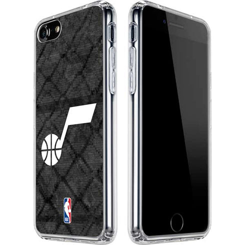 NBA Utah Jazz Black Rust iPhone SE (2nd & 3rd Gen) Clear Case