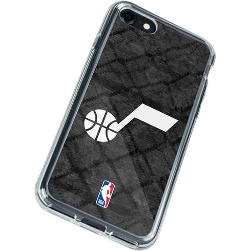 NBA Utah Jazz Black Rust iPhone SE (2nd & 3rd Gen) Clear Case